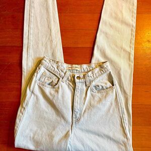 American Apparel Vintage High-rise, Light Wash Mom Jeans